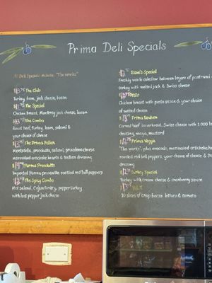 Menu photo 2 Prima Deli Redwood City, CA Menu photo 2 Prima Deli Redwood City, CA
