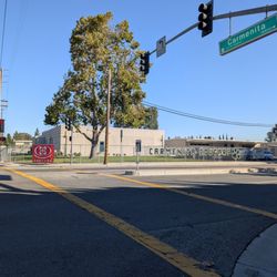 Cerritos Chinese School - Banner outside Carmenita middle school on Saturdays