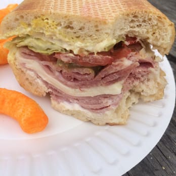 Bara's Deli - Ham, pepper jack on a French roll with everything.  So damn good!! - Delis Near Me - San Leandro, California