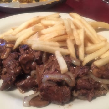 The Knuckle Saloon - Unbreaded steak tips with onions and mushrooms. Great! - Bars Near Me - Sturgis, South Dakota The Knuckle Saloon - Unbreaded steak tips with onions and mushrooms. Great! - Bars Near Me - Sturgis, South Dakota