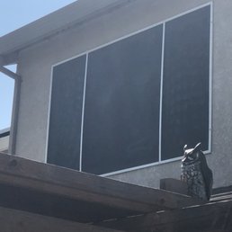 Very large master bedroom window that used to heat up and stay hot all day...not anymore!