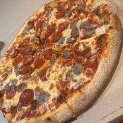 Rose & Vicki's- Cedarville - Pepperoni and sausage pizza