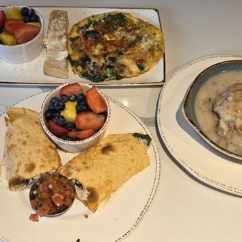 First Watch - Frittata Rustica, power wrap, and a side of biscuit and gravy - Breakfast & Brunch Near Me - Clayton, Missouri First Watch - Frittata Rustica, power wrap, and a side of biscuit and gravy - Breakfast & Brunch Near Me - Clayton, Missouri