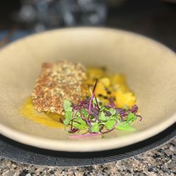 The Rooftop - Pumpkin seed crusted salmon ($46)