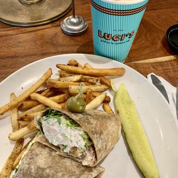 Luci’s at the Grove - Sweet Fig & Tuna Salad Wrap, Hot 16 oz. Latte (2 shots) - Coffee & Tea Near Me - Scottsdale, Arizona Luci’s at the Grove - Sweet Fig & Tuna Salad Wrap, Hot 16 oz. Latte (2 shots) - Coffee & Tea Near Me - Scottsdale, Arizona