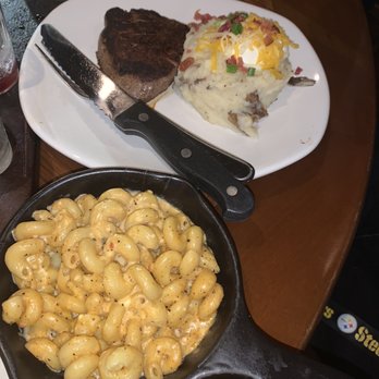 Outback Steakhouse - Filet mignon with loaded mashed potatoes and Mac and cheese - Steakhouses Near Me - Houston, Texas Outback Steakhouse - Filet mignon with loaded mashed potatoes and Mac and cheese - Steakhouses Near Me - Houston, Texas