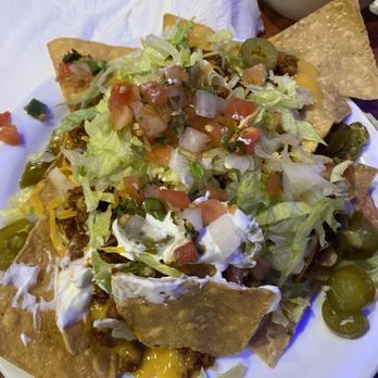 Sizzler - Nachos from salad bar - Seafood Near Me - Bellflower, California