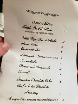 Menu photo 3 Reyes Steakhouse Park Ridge, IL