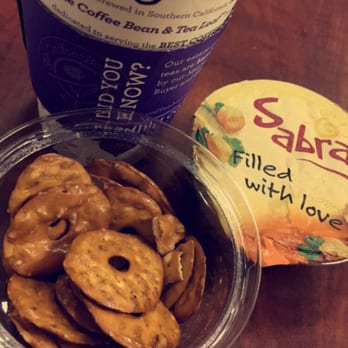 The Coffee Bean & Tea Leaf - My morning crush= Coffee & pretzels- hummus breakfast. - Coffee & Tea Near Me - Long Beach, California The Coffee Bean & Tea Leaf - My morning crush= Coffee & pretzels- hummus breakfast. - Coffee & Tea Near Me - Long Beach, California