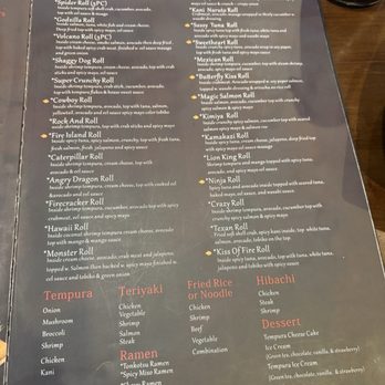 Kimiya - Recent Menu - page 2 for AYCE - Sushi Bars Near Me - McKinney, Texas