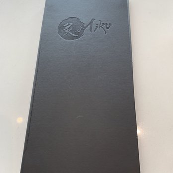 Miku - Menu - Japanese Near Me - Vancouver, British Columbia