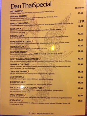 Menu photo 6 Dan Thai Schaumburg, IL