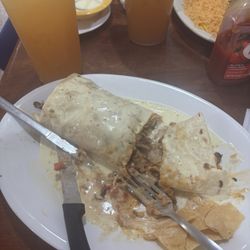 La Jalisco Taco Shop - Jalisco Burrito with mushrooms , so good