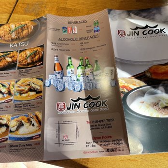 Jin Cook - Menu - Korean Near Me - Glendale, California