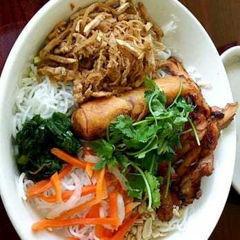 Pho One - Vermicelli pork skin, grilled chicken, and egg roll. Perfecto and huge! - Vietnamese Near Me - Lewisville, Texas Pho One - Vermicelli pork skin, grilled chicken, and egg roll. Perfecto and huge! - Vietnamese Near Me - Lewisville, Texas