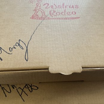 Walrus Rodeo - No security seal/tape on the pizza boxes. - Italian Near Me - Miami, Florida Walrus Rodeo - No security seal/tape on the pizza boxes. - Italian Near Me - Miami, Florida