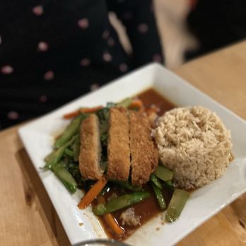 The Green Elephant - Chinese Broccoli and Crispy Breaded Soy Filet - Vegetarian Near Me - Portland, Maine The Green Elephant - Chinese Broccoli and Crispy Breaded Soy Filet - Vegetarian Near Me - Portland, Maine