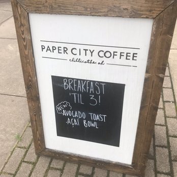 Paper City Coffee - Sign - Coffee & Tea Near Me - Chillicothe, Ohio Paper City Coffee - Sign - Coffee & Tea Near Me - Chillicothe, Ohio
