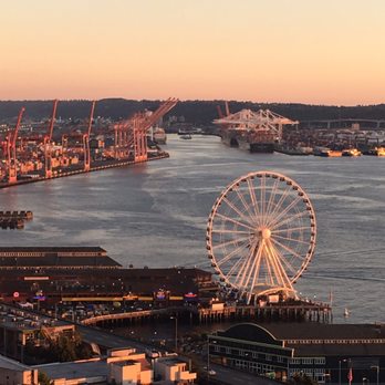 The Nest - View at sunset - Lounges Near Me - Seattle, Washington