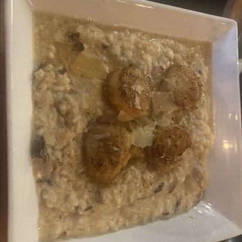 The Bridge - Scallops with Parmesan risotto- excellent!! - American Near Me - Sidney, Ohio