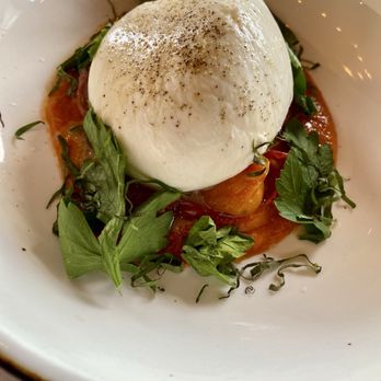 Aria Restaurant - Burrata with tomato confit and citrus - Italian Near Me - West Bloomfield Township, Michigan