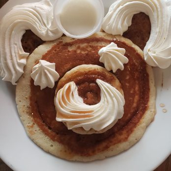 Frizzle Chicken Cafe - The bear face pancake! - Breakfast & Brunch Near Me - Pigeon Forge, Tennessee