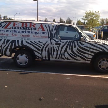 Zebra Printing - Zebra Delivery Truck - Printing Services Near Me - Bellevue, Washington