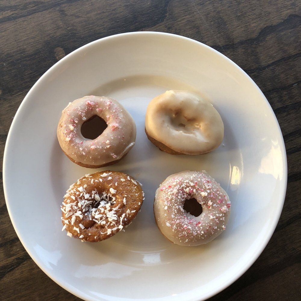 Ipsento 606 - Mini donuts! White chocolate peppermint, ipsento, and maple bourbon - Coffee & Tea Near Me - Chicago, Illinois Ipsento 606 - Mini donuts! White chocolate peppermint, ipsento, and maple bourbon - Coffee & Tea Near Me - Chicago, Illinois