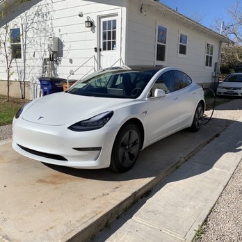 Sunbusters Window Tinting - Tesla Model 3 with satin paint protection film and tint. - Car Window Tinting Near Me - Austin, Texas Sunbusters Window Tinting - Tesla Model 3 with satin paint protection film and tint. - Car Window Tinting Near Me - Austin, Texas