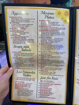 Menu photo 1 Los Girasoles Fort Worth, TX Menu photo 1 Los Girasoles Fort Worth, TX