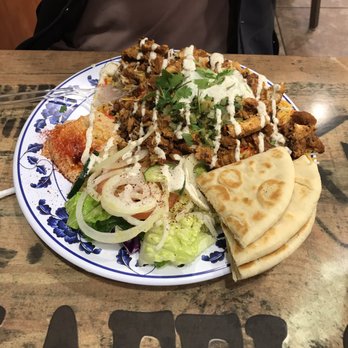 Falafel Corner - Chicken platter - Mediterranean Near Me - Sacramento, California