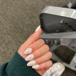 Gina's Nail Spa - White chrome