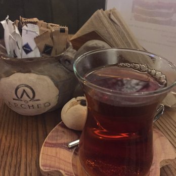 Archeo Cafe - Çay comes with a tasty cookie - Cafes Near Me - Istanbul, 34