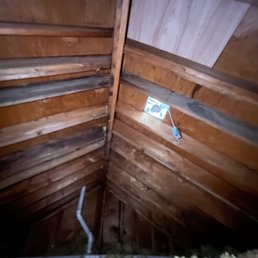 Attic fan electrical work