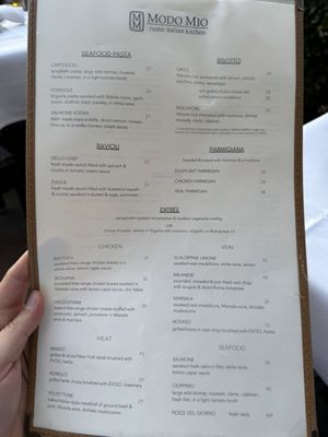 Menu photo 1 Modo Mio Rustic Italian Kitchen Newport Beach, CA Menu photo 1 Modo Mio Rustic Italian Kitchen Newport Beach, CA