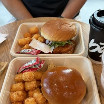 Bopomofo Cafe - Nori Fish Sandwich and Honey Walnut Shrimp Burger - Bubble Tea Near Me - San Gabriel, California