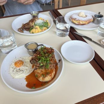 Paperboy Denver - Chicken and Biscuit, Migas with pork carnitas, and the original paperboy pancake - Breakfast & Brunch Near Me - Denver, Colorado Paperboy Denver - Chicken and Biscuit, Migas with pork carnitas, and the original paperboy pancake - Breakfast & Brunch Near Me - Denver, Colorado