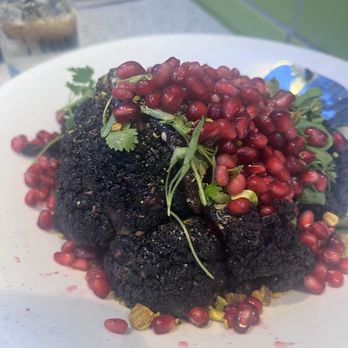 Georges at the Cove - Vegan Cauliflower with a multitude of layers of flavors. - New American Near Me - La Jolla, California Georges at the Cove - Vegan Cauliflower with a multitude of layers of flavors. - New American Near Me - La Jolla, California