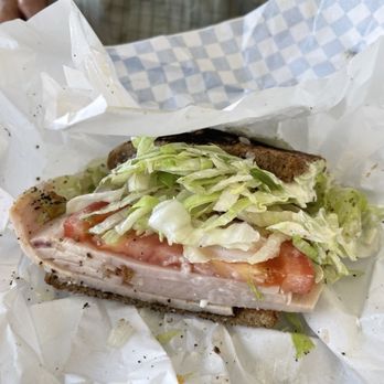Lucky Boy - Half of a turkey sandwich. Lots of lettuce and tomato. If you don't like mayo, be sure to ask for it light - Burgers Near Me - Pasadena, California Lucky Boy - Half of a turkey sandwich. Lots of lettuce and tomato. If you don't like mayo, be sure to ask for it light - Burgers Near Me - Pasadena, California
