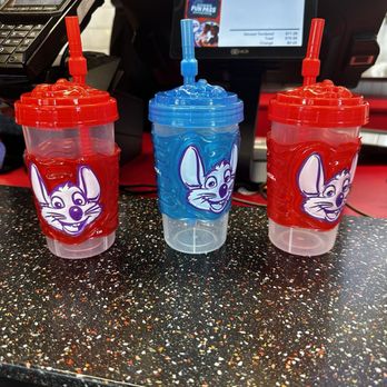 Chuck E. Cheese - Souvenir cups with free refills. - Pizza Near Me - Stevenson Ranch, California