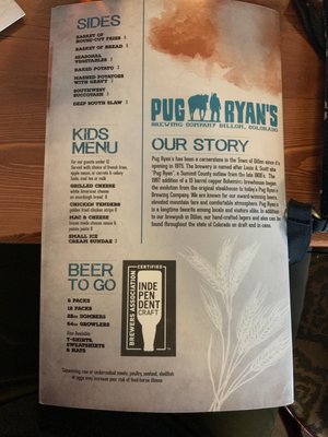 Menu photo 6 Pug Ryans Brewery Dillon, CO Menu photo 6 Pug Ryans Brewery Dillon, CO