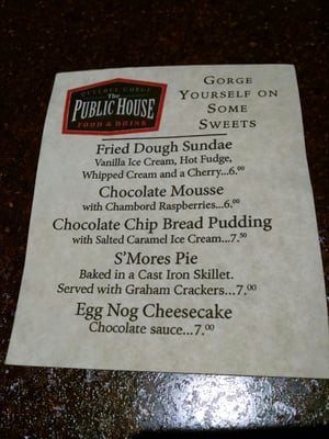 Menu photo 3 Public House Pub Quechee Quechee, VT