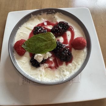 The Kitchen Table - Panna cotta with berries - Italian Near Me - Reno, Nevada