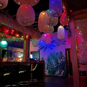 Lava & Tonic - the interior of a tropical themed bar - Tiki Bars Near Me - Wichita, Kansas