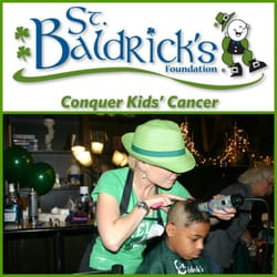 Hair Psychology - Joanna volunteering at St. Baldrick's Foundation fundraiser at Saints & Scholars Pub, Raleigh