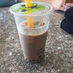 Bubble Tea Happy Hour - House special milk tea with pearls.