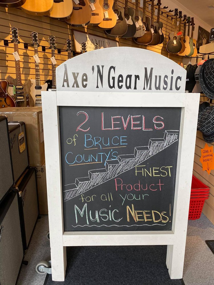 AXE ‘N GEAR MUSIC Updated July 2024 403 Durham Street E, Walkerton