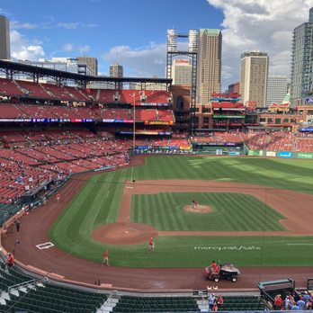 Busch Stadium - View from section 246 row 2 seats 1-4 - Stadiums & Arenas Near Me - Saint Louis, Missouri