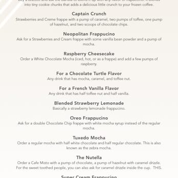 Starbucks - starbucks secret menu items - Coffee & Tea Near Me - Winchester, Virginia Starbucks - starbucks secret menu items - Coffee & Tea Near Me - Winchester, Virginia
