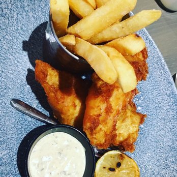 Ale & Compass Restaurant - fish and chips with a great sauce! - American Near Me - Orlando, Florida Ale & Compass Restaurant - fish and chips with a great sauce! - American Near Me - Orlando, Florida